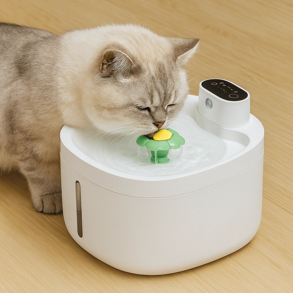 Fonte Inteligente Newpet 2.6L Sem Fio – Bebedouro Automático com Sensor, Água Fresca e Silenciosa para Gatos e Cães - comprar online