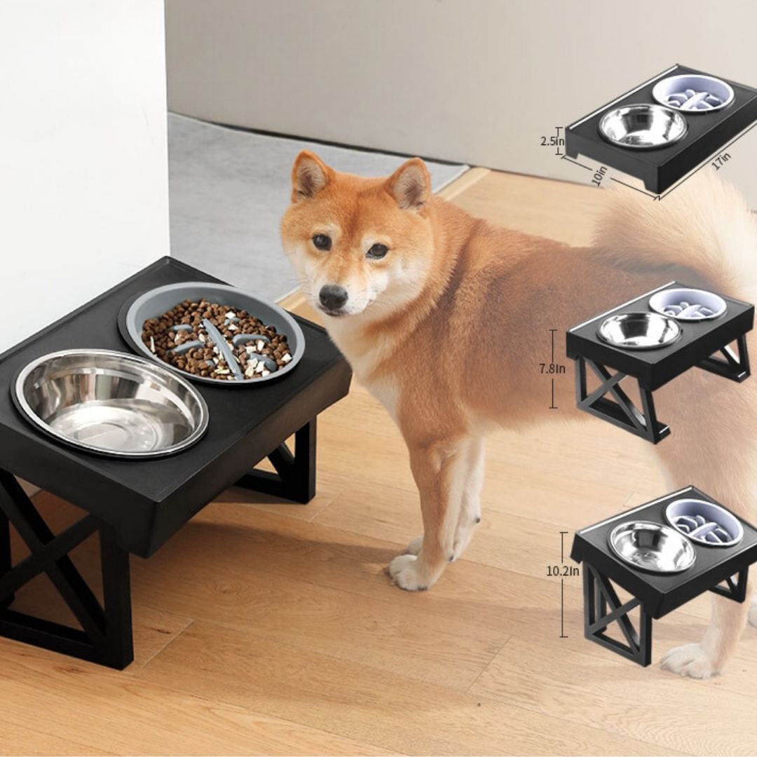 Tigela Elevada com Ajuste de Altura - Pet Premium™