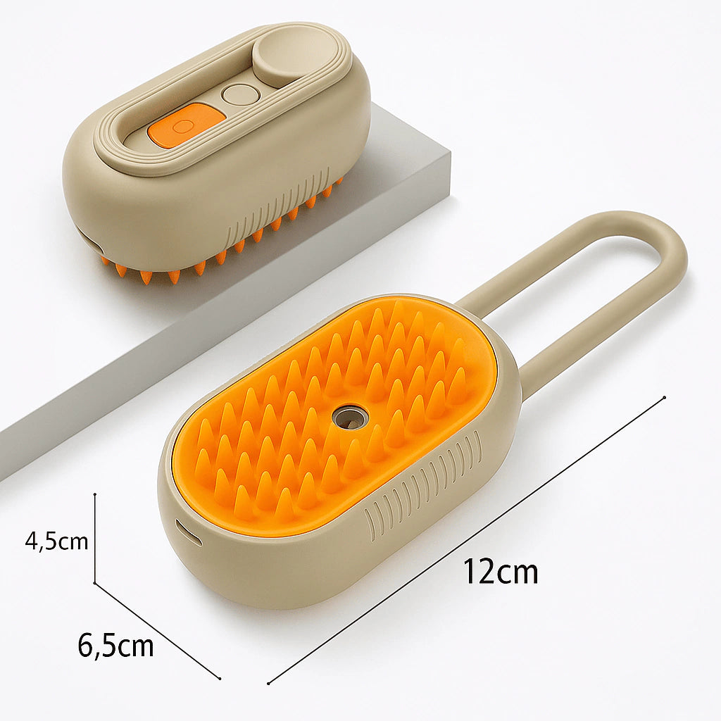 Escova Elétrica Pet Bro com Spray Recarregável – Cuidado, Brilho e Conforto em C - loja online