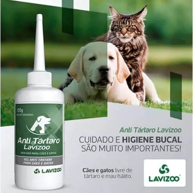 Gel Anti Tártaro Lavizoo + Dedeira – Higiene Bucal e Hálito Fresco para Pets | Pet Premium™
