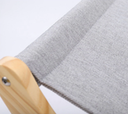 Rede Luxo Pet Premium™ – Descanso Elevado com Base de Madeira