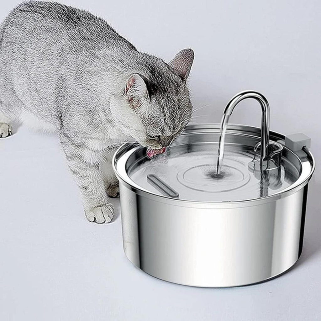 Bebedouro Inoxidável e Fonte com Filtro Tripla Ação 3,2L - Pet Premium™