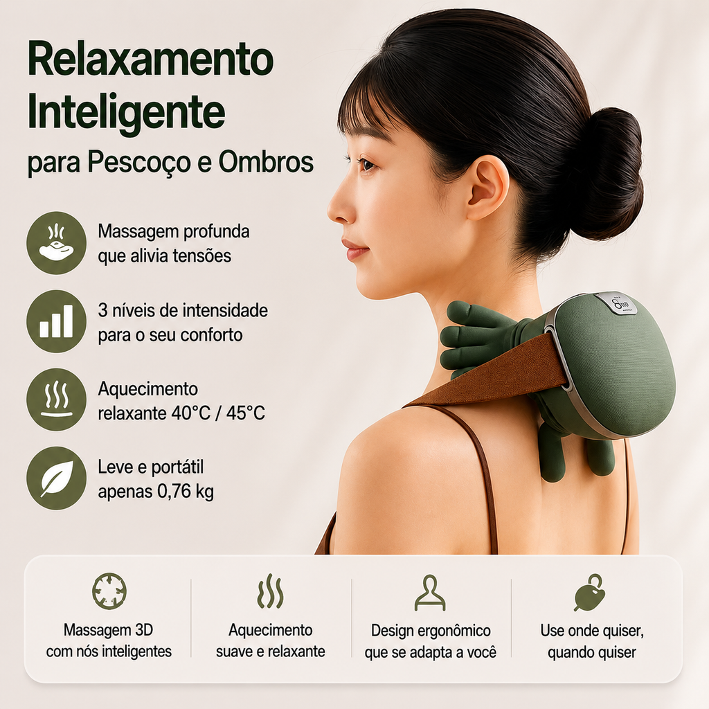 Massageador Inteligente Elétrico Sem Fio - Pet Premium™