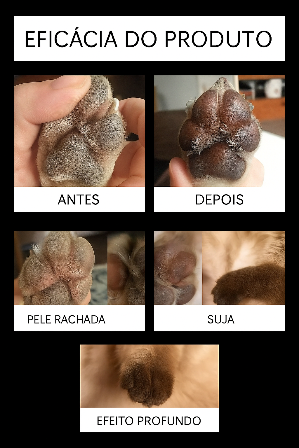Bálsamo Calmante e Hidratante para Patas Rachadas – Pet Premium™