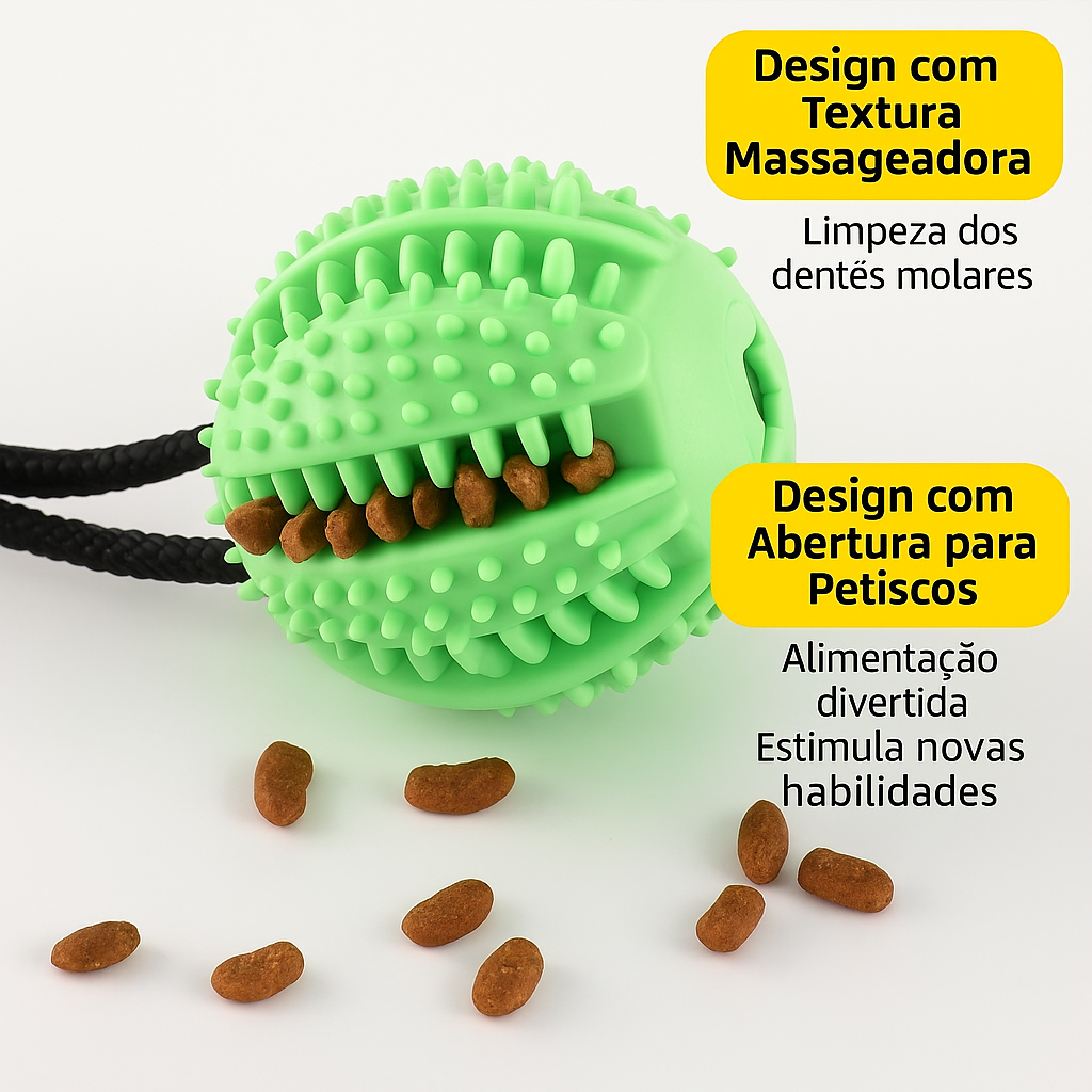 Brinquedo de Limpeza Dental e Alívio da Ansiedade para Cães - Pet Premium™