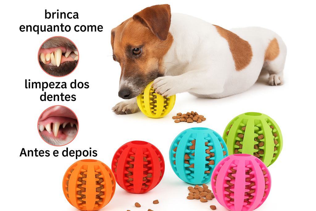 Bola Mordedora de petiscos Anti-Ansiedade - Pet Premium™