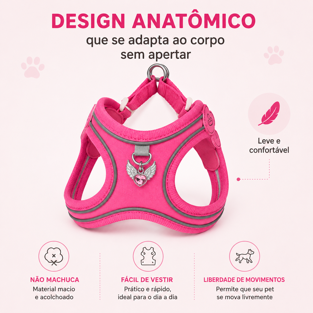 Coleira & Guia Pet Comfort - Pet Premium™
