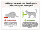 Tigela Elevada 2 em 1 - Pet Premium™