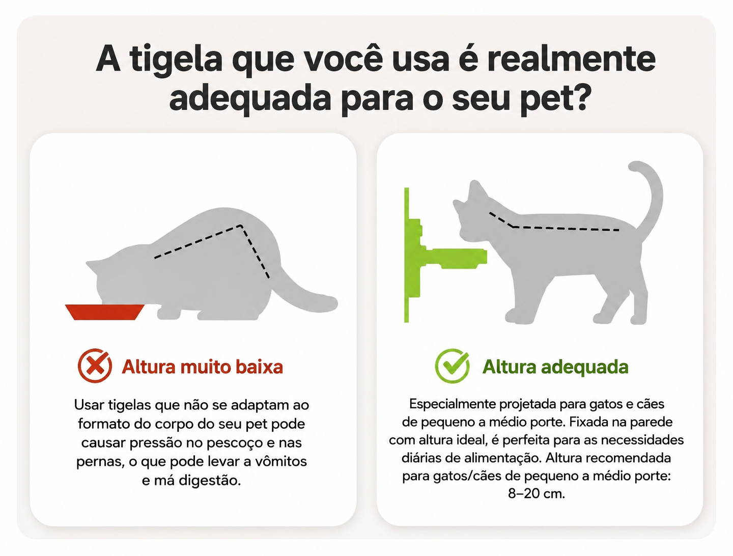 Tigela Elevada 2 em 1 - Pet Premium™