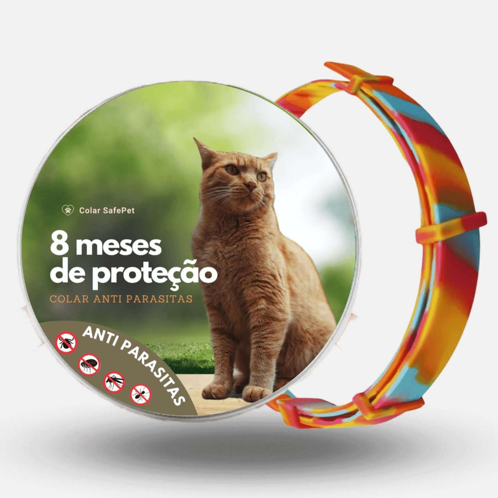 Coleira Anti Pulgas, Carrapatos e Mosquitos 100% Natural – Proteção até 8 Meses | Pet Premium™