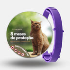 Coleira Anti Pulgas, Carrapatos e Mosquitos 100% Natural – Proteção até 8 Meses | Pet Premium™