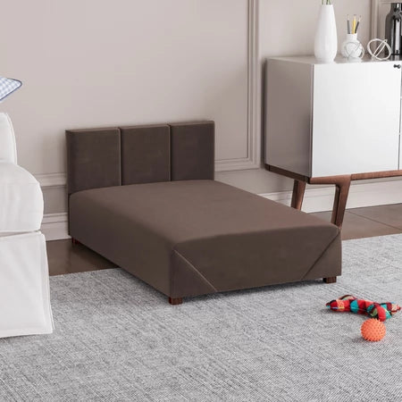 Cama Box Comfort | Firme com Estrutura de Madeira para Cachorro e Gato - Pet Premium™