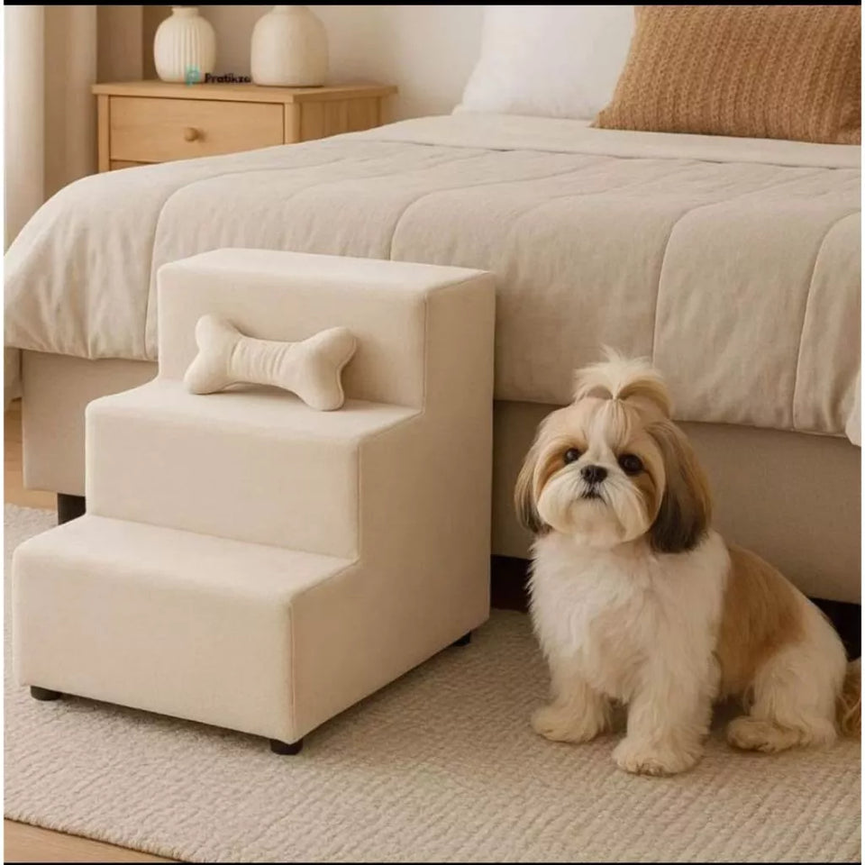 Escada 3 Degraus Impermeável em Suede - Pet Premium™