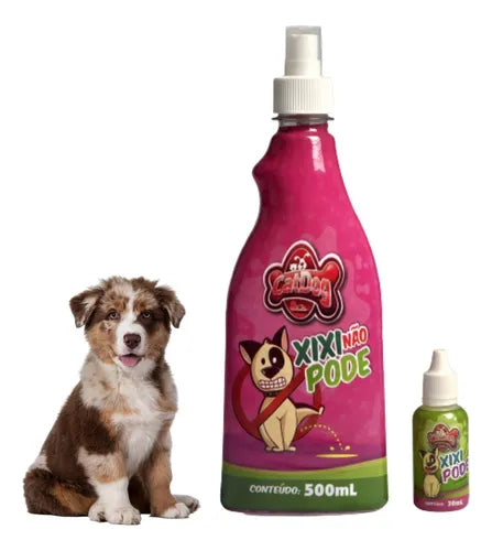 Kit Educador Sanitário para Cães – Xixi Não Pode 500ml + Xixi Pode 30ml | Pet Premium™