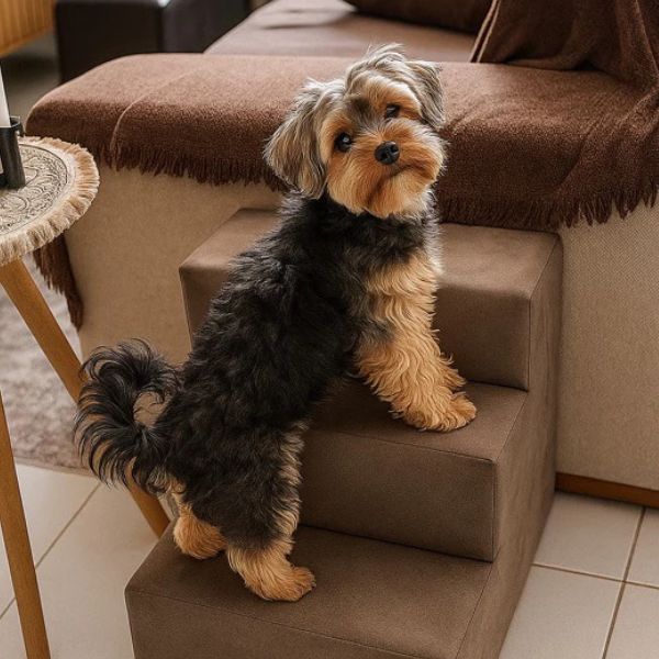 Escada 3 Degraus Impermeável em Suede - Pet Premium™