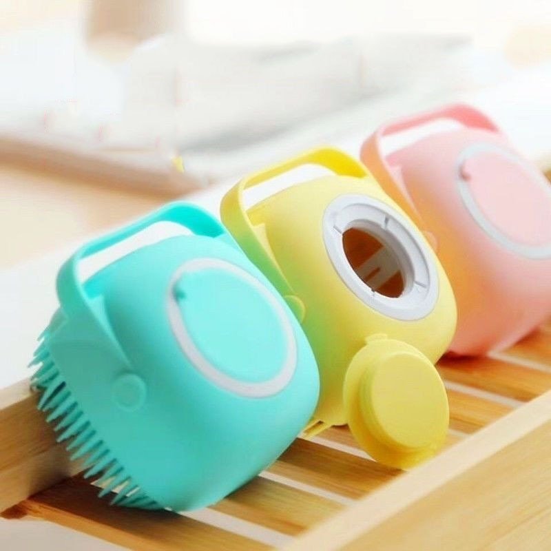 Esponja de Silicone com Dispenser para Shampoo - Pet Premium™