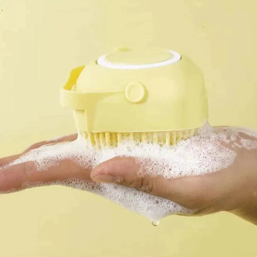 Esponja de Silicone com Dispenser para Shampoo - Pet Premium™