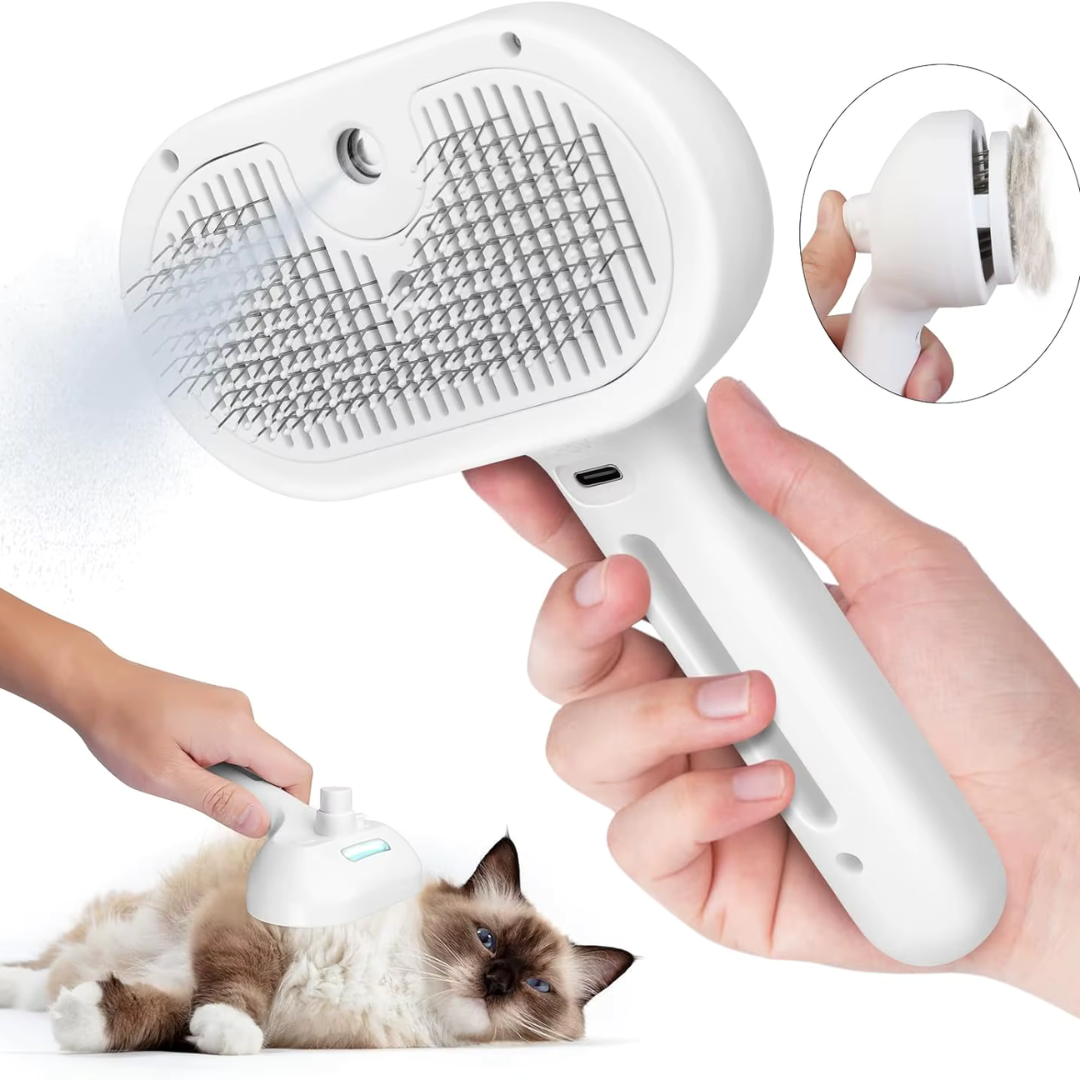 Escova Autolimpante 3 em 1 - Pet Premium™