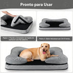 Cama Sofá Ortopédica para Cachorro de Médio e Grande Porte – Pet Premium™ | Alívio Articular e Conforto Premium