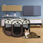 Cercadinho Dobrável e Resistente para Cães e Gatos Pet Premium™