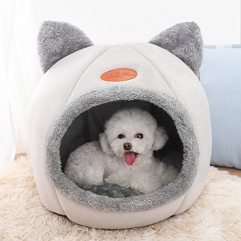 Cama Toca Anti Ansiedade para Cachorro e Gato Macia - Pet Premium™