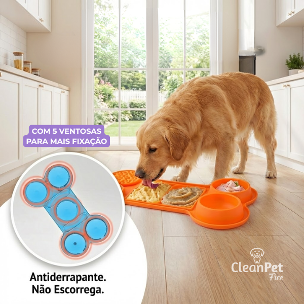 Tapete interativo 6 em 1 para Calma e Estímulo Mental + (GRÁTIS Lambedor vertical) - Pet Premium™