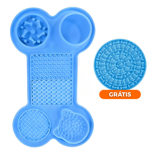 Tapete interativo 6 em 1 para Calma e Estímulo Mental + (GRÁTIS Lambedor vertical) - Pet Premium™