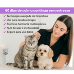 Difusor calmante natural para Pets – Reduz Ansiedade e Estresse (+1 Refil Grátis) - Pet Premium™