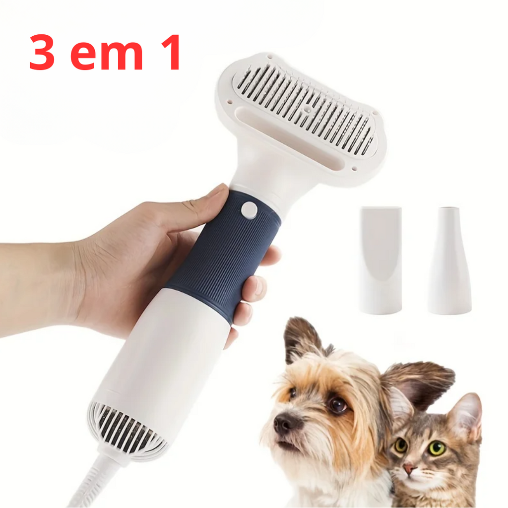 Secador Ultra Silencioso 3 em 1 - Pet Premium™