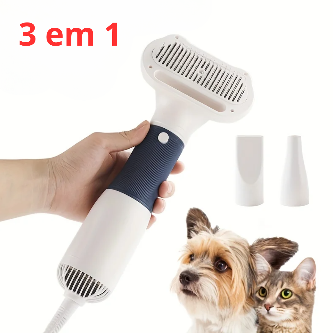 Secador Ultra Silencioso 3 em 1 - Pet Premium™