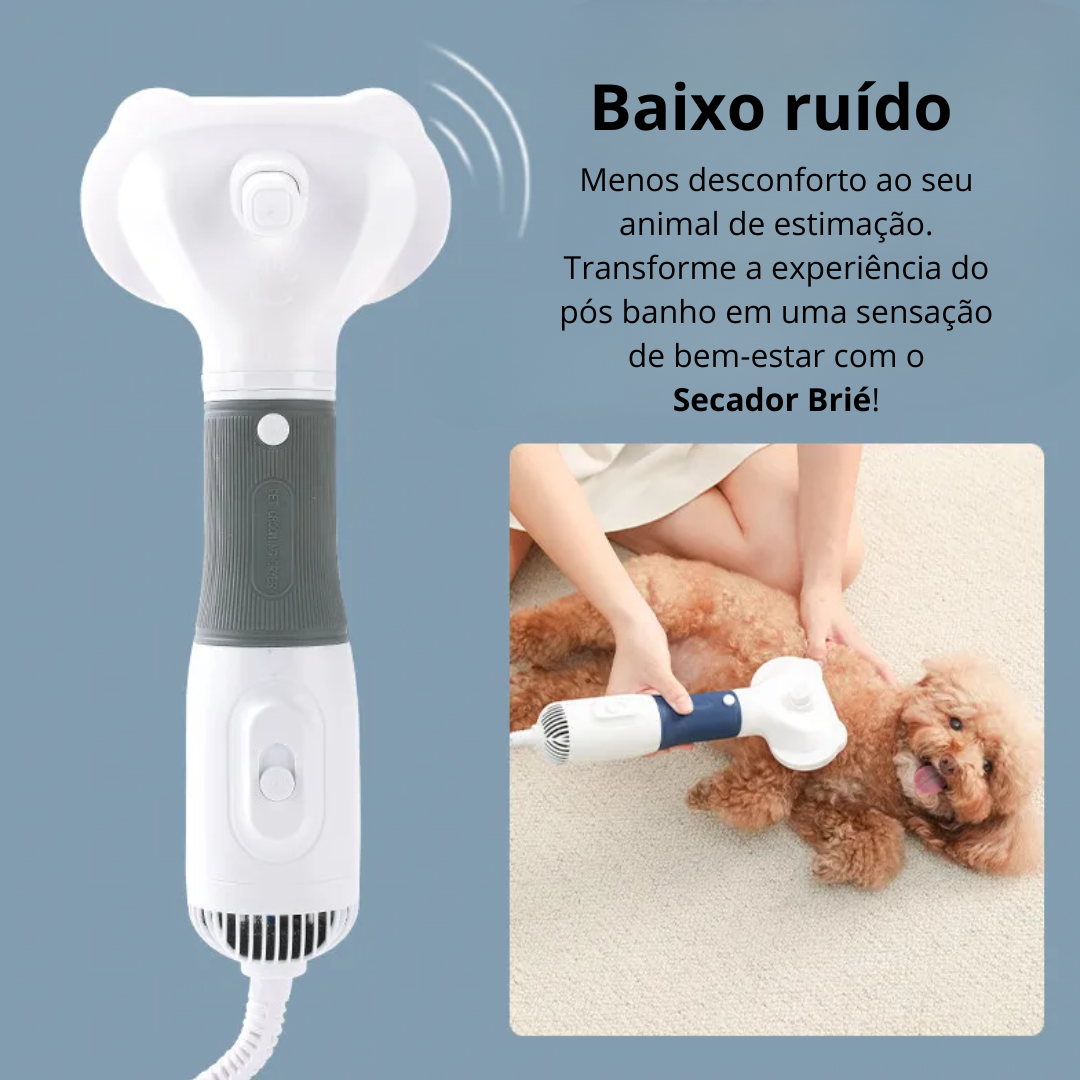 Secador Ultra Silencioso 3 em 1 - Pet Premium™