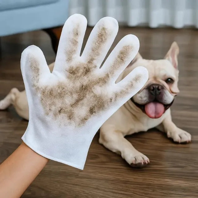 Luva umedecida para cachorro e gatos