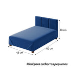 Cama Box Comfort | Firme com Estrutura de Madeira para Cachorro e Gato - Pet Premium™