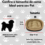 Cama Macia Lavável para Cachorro e Gato Modelo Europa - Pet Premium™