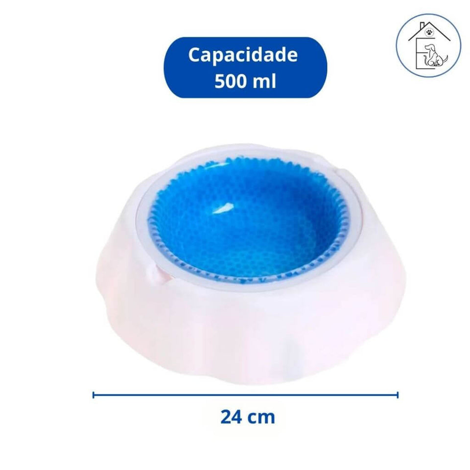 Tigela Gelada para Cães e Gatos