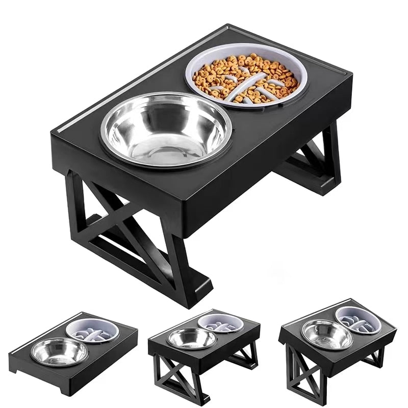 Tigela Elevada com Ajuste de Altura - Pet Premium™