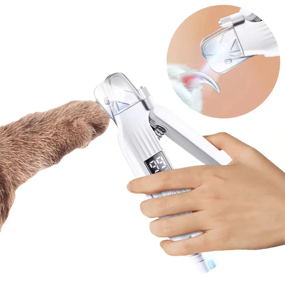 Cortador de Unha e Lixador Elétrico LED - Pet Premium™