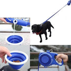 Guia Retrátil Pet Multifuncional | Comida/Água/Porta-Saquinhos - Pet Premium™
