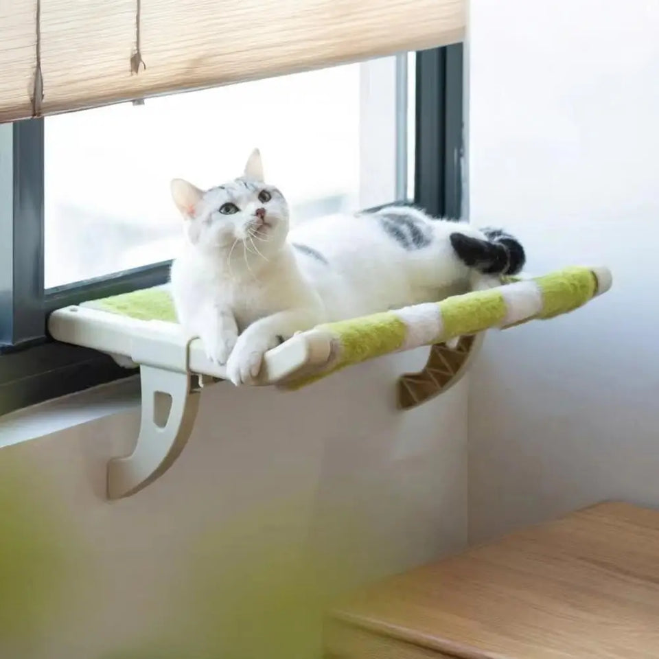 Cama Suspensa para Gatos na Janela Sem Furação – Pet Premium™ | Conforto Elevado e Vista Perfeita