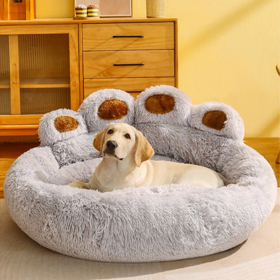 Cama Anti-Ansiedade Formato Pata para Cachorro e Gato - Pet Premium™