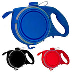 Guia Retrátil Pet Multifuncional | Comida/Água/Porta-Saquinhos - Pet Premium™