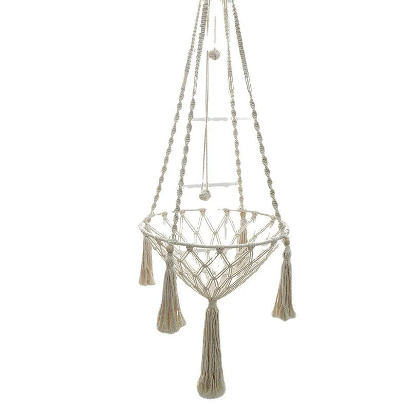 Cama Suspensa Artesanal para Gatos Estilo Rede – Pet Premium™ | Conforto Natural e Descanso Elevado