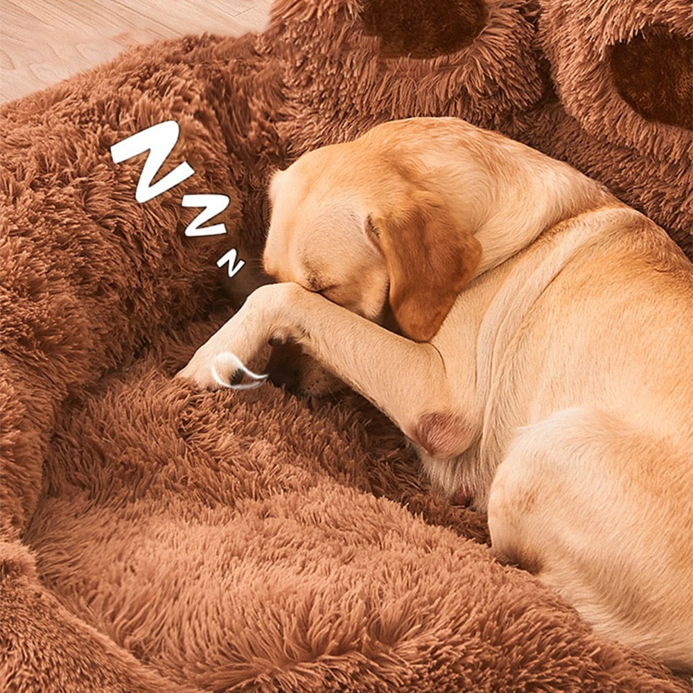 Cama Anti-Ansiedade Formato Pata para Cachorro e Gato - Pet Premium™