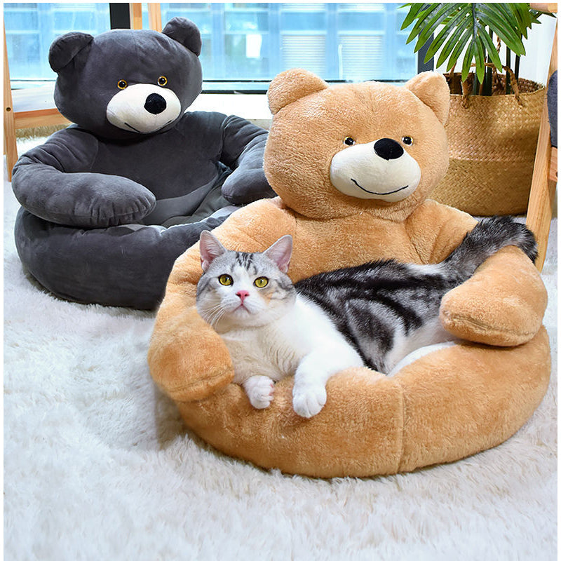 Cama Urso | Anti Ansiedade para Cachorro e Gato - Pet Premium™