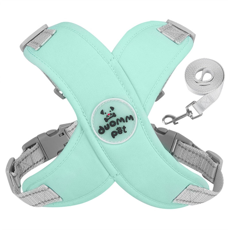Kit Coleira Peitoral & Guia - Pet Premium™