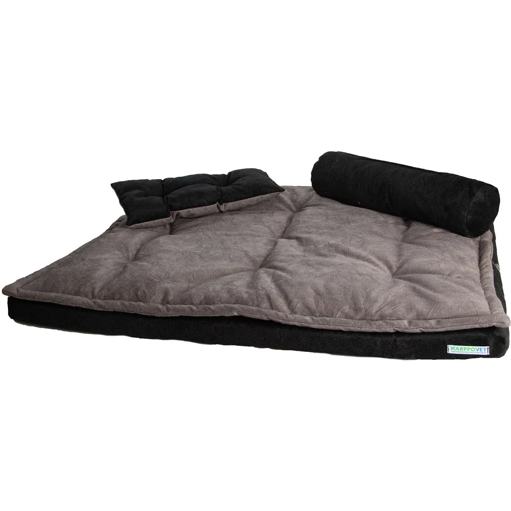 Cama Colchonete Ortopédica com Travesseiros - Pet Premium™