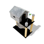 Arranhador para Gatos com Casinha e Playground Completo – Pet Premium™