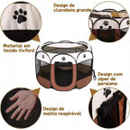 Cercadinho Dobrável e Resistente para Cães e Gatos Pet Premium™