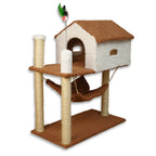 Arranhador para Gatos com Casinha e Playground Completo – Pet Premium™
