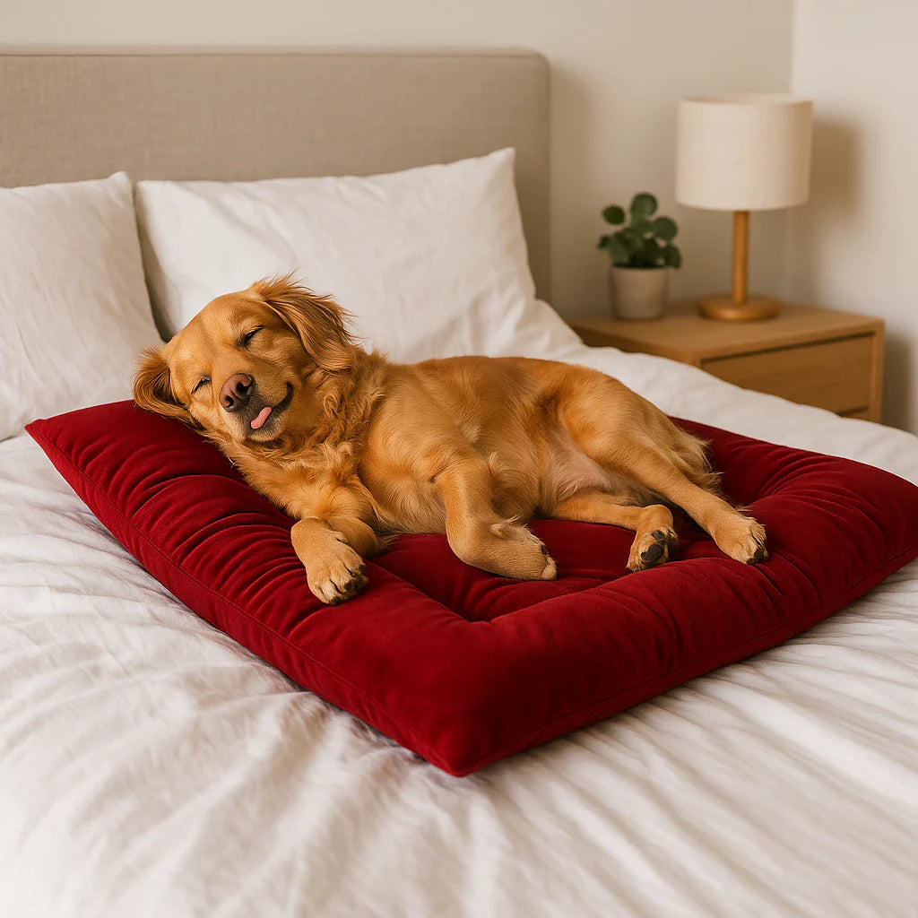 Colchão Pet Luxo com Capitonê Pet Premium™ – Conforto Macio e Sofisticação em Várias Cores